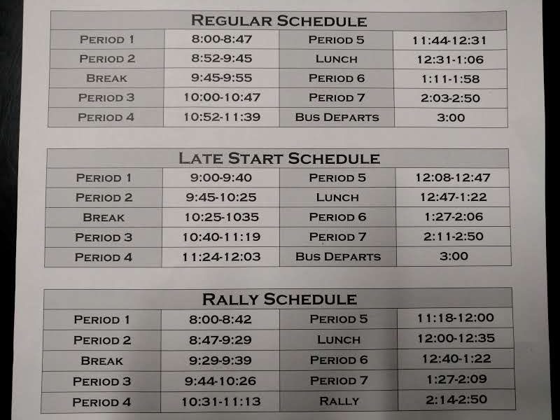 Bell+Schedule+Change