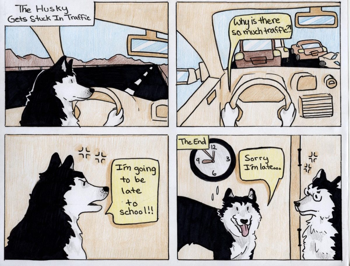 Husky Comics: Husky Gets Stuck in Traffic