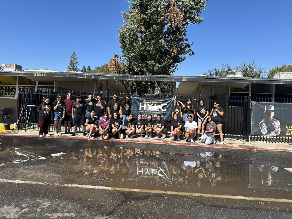 HHS Hispanic Youth Leadership Club during their annual car wash fundraiser.